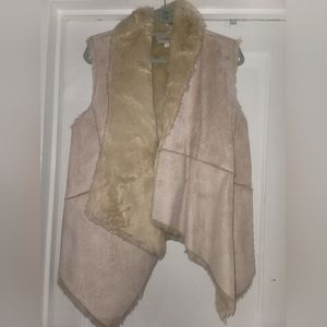 Loft tan faux vest